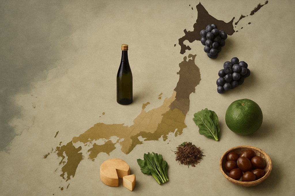 日本のテロワールマップ